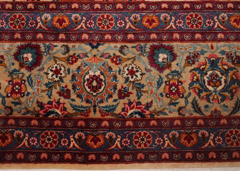 Kashan White Hand Knotted 90 X 1211 Area Rug 400-16954 Image 6