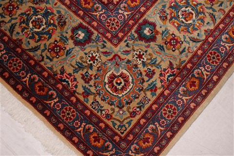 Kashan White Hand Knotted 90 X 1211 Area Rug 400-16954 Image 7