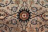 Kashan Beige Hand Knotted 89 X 125  Area Rug 400-16955 Thumb 14