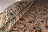 Kashan Beige Hand Knotted 89 X 125 Area Rug 400-16955 Thumb 24