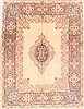 Kerman Yellow Hand Knotted 80 X 105  Area Rug 400-16956 Thumb 0