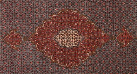 Tabriz Purple Hand Knotted 98 X 126 Area Rug 400-16957 Image 2