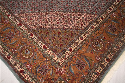 Tabriz Purple Hand Knotted 98 X 126 Area Rug 400-16957 Image 8