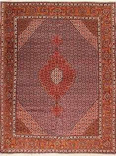 Persian Tabriz Purple Rectangle 10x12 ft Wool Carpet 16957