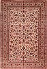 Kashan White Hand Knotted 92 X 136  Area Rug 400-16959 Thumb 0