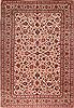 Kashan White Hand Knotted 92 X 136 Area Rug 400-16959 Thumb 0
