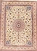 Nain White Hand Knotted 97 X 1211  Area Rug 400-16960 Thumb 0