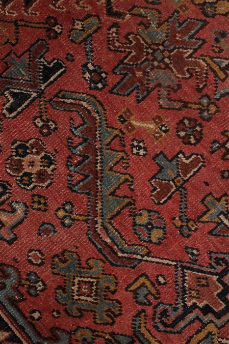 Heriz Red Hand Knotted 99 X 128 Area Rug 400-16963 Image 13