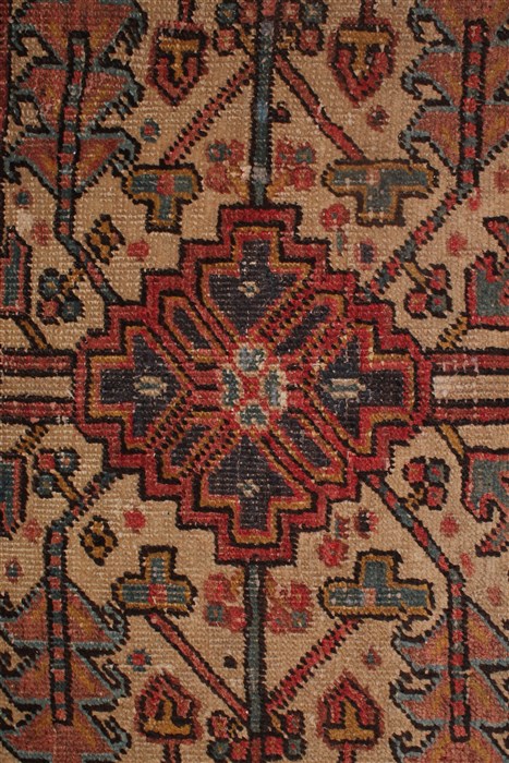 Heriz Red Hand Knotted 99 X 128 Area Rug 400-16963 Image 14