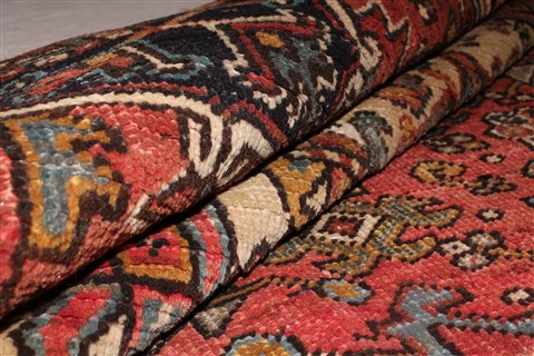Heriz Red Hand Knotted 99 X 128 Area Rug 400-16963 Image 20