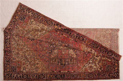 Heriz Red Hand Knotted 99 X 128 Area Rug 400-16963 Image 5