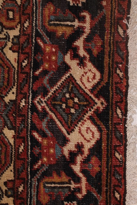 Heriz Red Hand Knotted 99 X 128 Area Rug 400-16963 Image 7