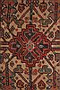 Heriz Red Hand Knotted 99 X 128  Area Rug 400-16963 Thumb 14