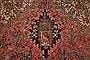 Heriz Red Hand Knotted 99 X 128  Area Rug 400-16963 Thumb 16