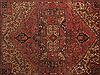 Heriz Red Hand Knotted 99 X 128  Area Rug 400-16963 Thumb 22