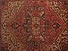 Heriz Red Hand Knotted 99 X 128 Area Rug 400-16963 Thumb 22