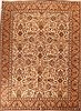Tabriz White Hand Knotted 98 X 128  Area Rug 400-16965 Thumb 0