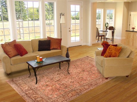 Tabriz Brown Hand Knotted 83 X 911 Area Rug 400-16966 Image 4