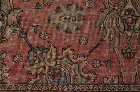 Tabriz Purple Square Hand Knotted 99 X 110 Area Rug 400-16968 Image 10