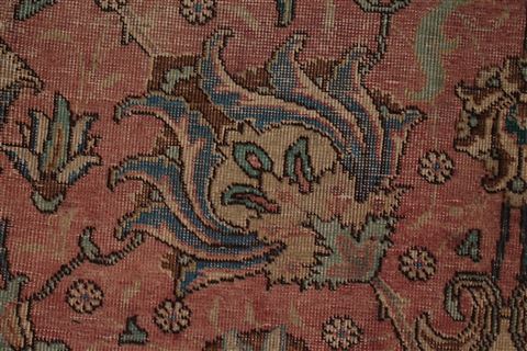 Tabriz Purple Square Hand Knotted 99 X 110 Area Rug 400-16968 Image 12