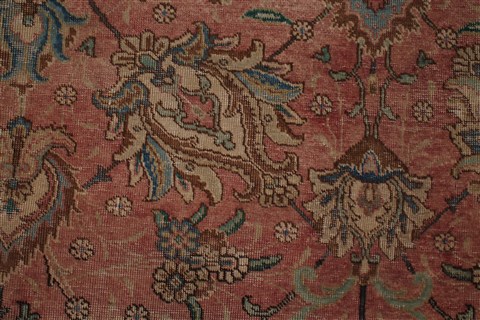 Tabriz Purple Square Hand Knotted 99 X 110 Area Rug 400-16968 Image 14