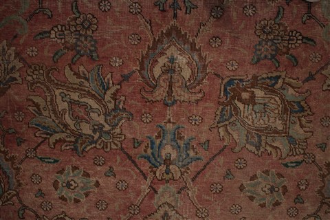 Tabriz Purple Square Hand Knotted 99 X 110 Area Rug 400-16968 Image 15