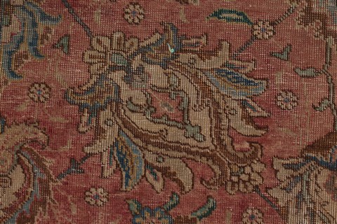 Tabriz Purple Square Hand Knotted 99 X 110 Area Rug 400-16968 Image 16