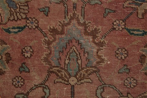 Tabriz Purple Square Hand Knotted 99 X 110 Area Rug 400-16968 Image 17