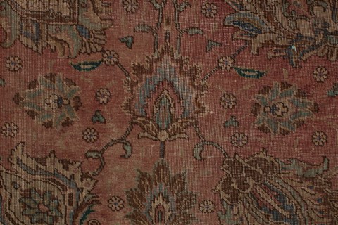 Tabriz Purple Square Hand Knotted 99 X 110 Area Rug 400-16968 Image 18
