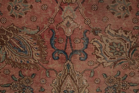 Tabriz Purple Square Hand Knotted 99 X 110 Area Rug 400-16968 Image 21
