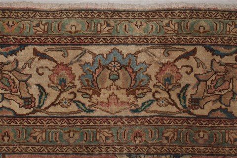 Tabriz Purple Square Hand Knotted 99 X 110 Area Rug 400-16968 Image 23