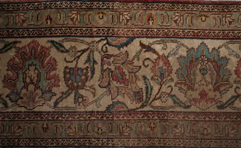 Tabriz Purple Square Hand Knotted 99 X 110 Area Rug 400-16968 Image 29