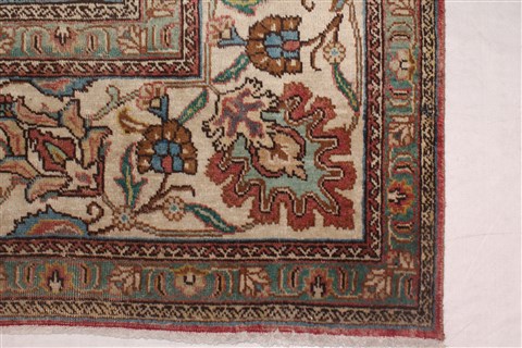 Tabriz Purple Square Hand Knotted 99 X 110 Area Rug 400-16968 Image 8
