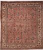 Tabriz Purple Square Hand Knotted 99 X 110  Area Rug 400-16968 Thumb 1