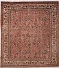Tabriz Purple Square Hand Knotted 99 X 110 Area Rug 400-16968 Thumb 1