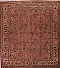 Tabriz Purple Square Hand Knotted 99 X 110  Area Rug 400-16968 Thumb 0