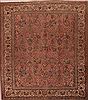 Tabriz Purple Square Hand Knotted 99 X 110 Area Rug 400-16968 Thumb 0