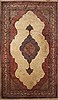 Sarouk Beige Hand Knotted 50 X 85 Area Rug 400-16969 Thumb 0