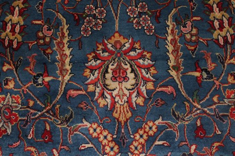 Sarouk Blue Hand Knotted 76 X 125 Area Rug 400-16970 Image 11