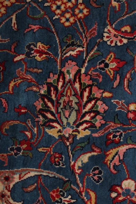 Sarouk Blue Hand Knotted 76 X 125 Area Rug 400-16970 Image 13