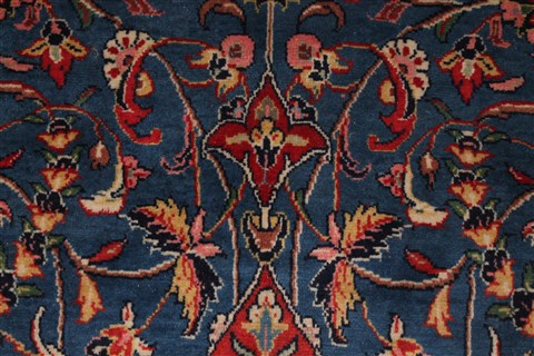 Sarouk Blue Hand Knotted 76 X 125 Area Rug 400-16970 Image 15