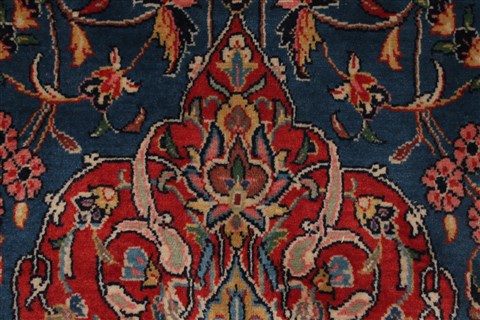 Sarouk Blue Hand Knotted 76 X 125 Area Rug 400-16970 Image 17