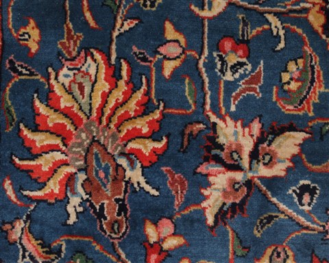 Sarouk Blue Hand Knotted 76 X 125 Area Rug 400-16970 Image 18