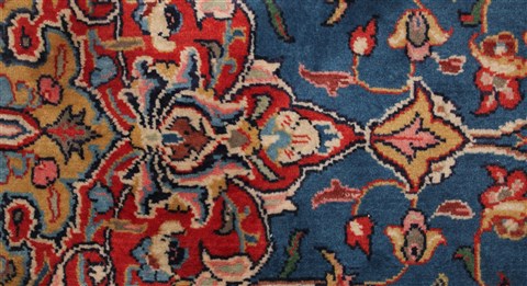 Sarouk Blue Hand Knotted 76 X 125 Area Rug 400-16970 Image 19