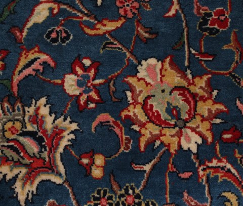 Sarouk Blue Hand Knotted 76 X 125 Area Rug 400-16970 Image 20