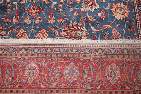 Sarouk Blue Hand Knotted 76 X 125 Area Rug 400-16970 Image 24