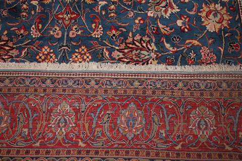 Sarouk Blue Hand Knotted 76 X 125 Area Rug 400-16970 Image 25