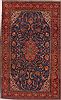 Sarouk Blue Hand Knotted 76 X 125 Area Rug 400-16970 Thumb 0