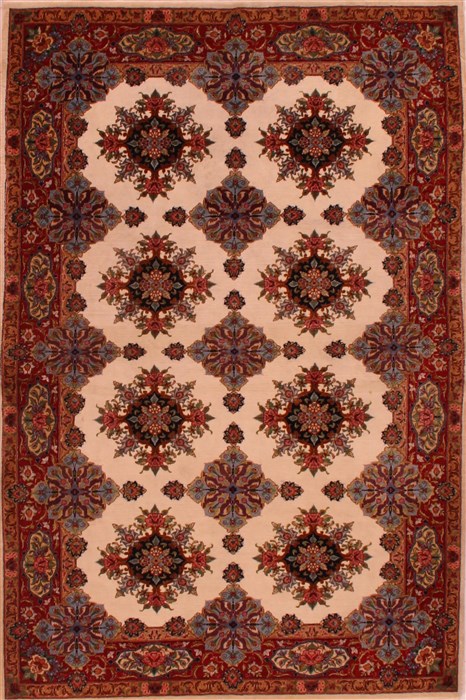 Sarouk White Hand Knotted 43 X 68  Area Rug 400-16971 Image 0
