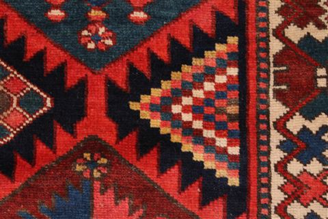Bakhtiar Red Hand Knotted 50 X 73 Area Rug 400-16976 Image 18